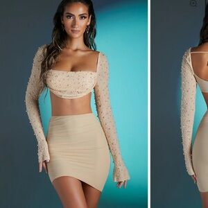 OH POLLY SKIRT SIZE 6 color sand